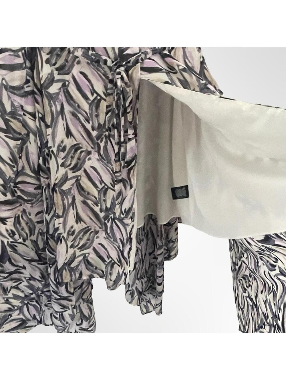 Mossimo Sleeveless Leaf Print Handkerchief Hem Dress in XXL - Picture 4 of 6